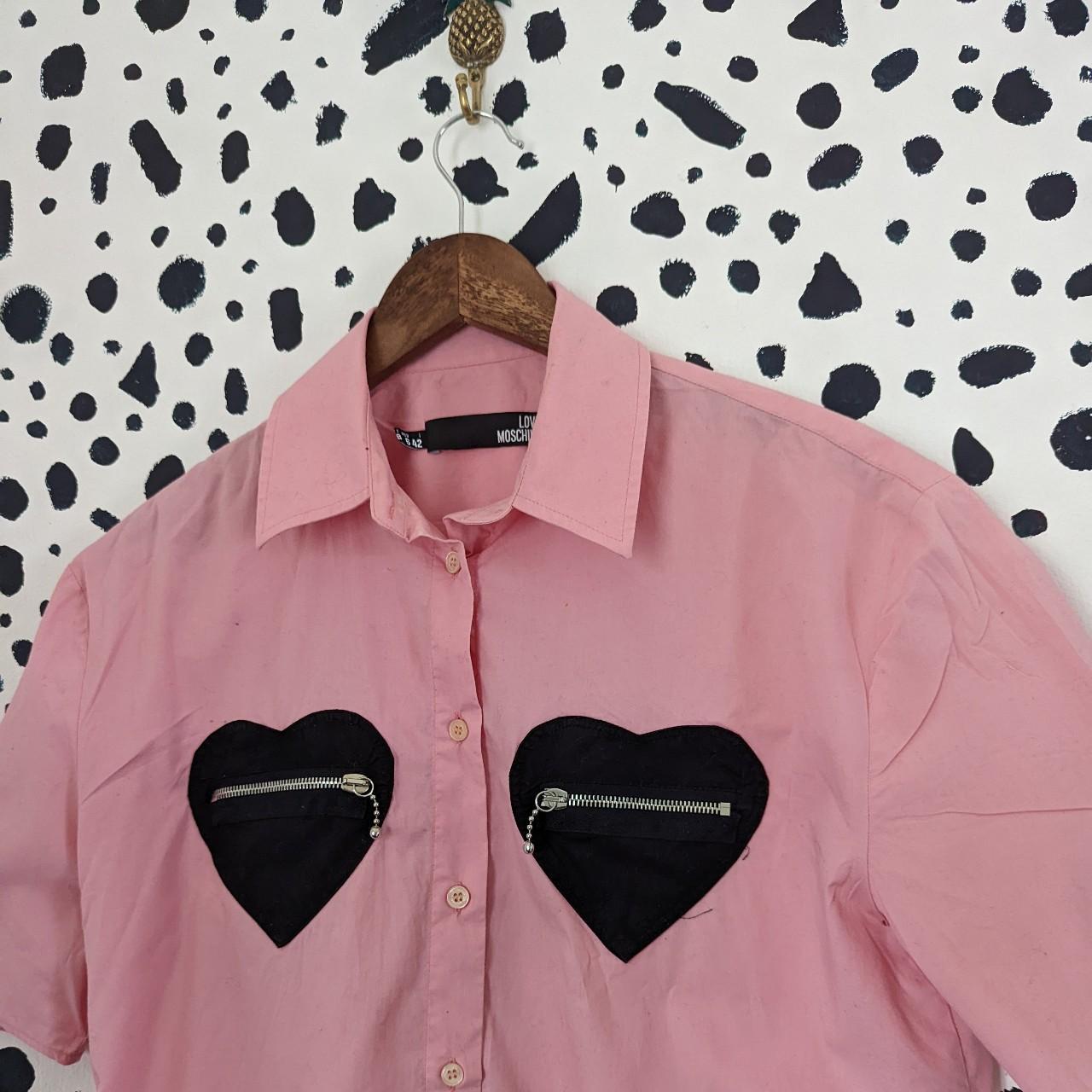 Incredible genuine LOVE MOSCHINO heart blouse Such... - Depop