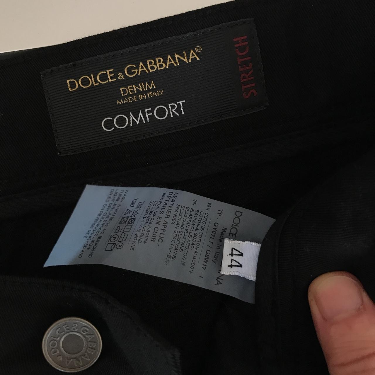 Dolce and Gabbana Black Denim Stretch Jeans |... - Depop