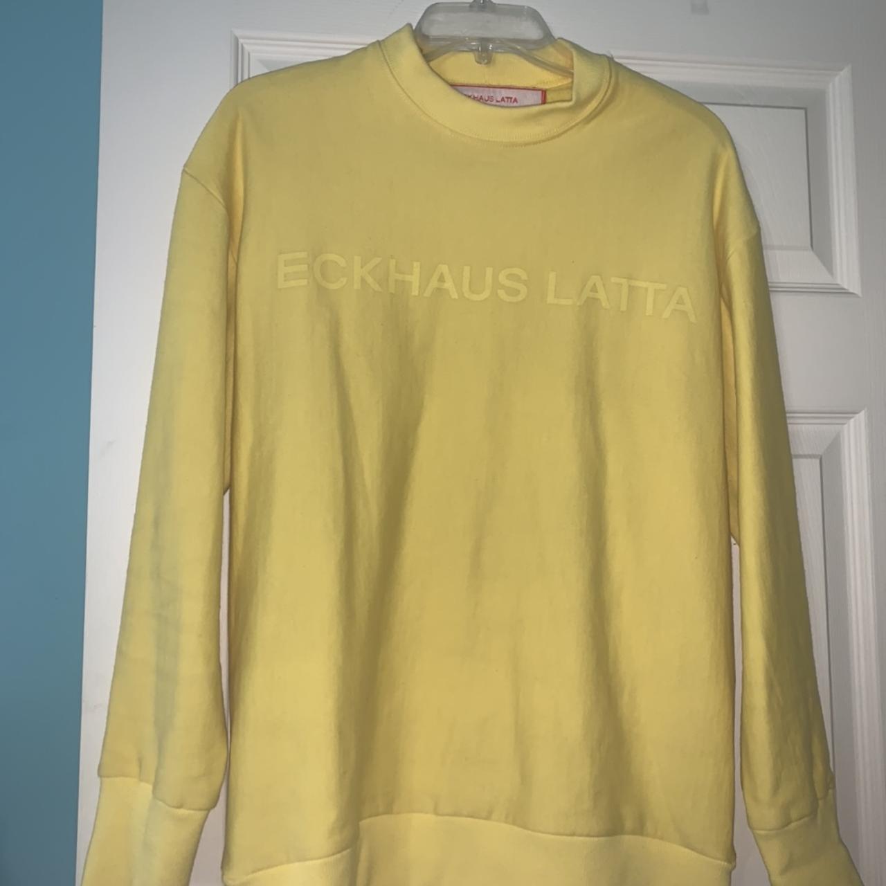 Eckhaus Latta Women's Yellow Sweatshirt | Depop