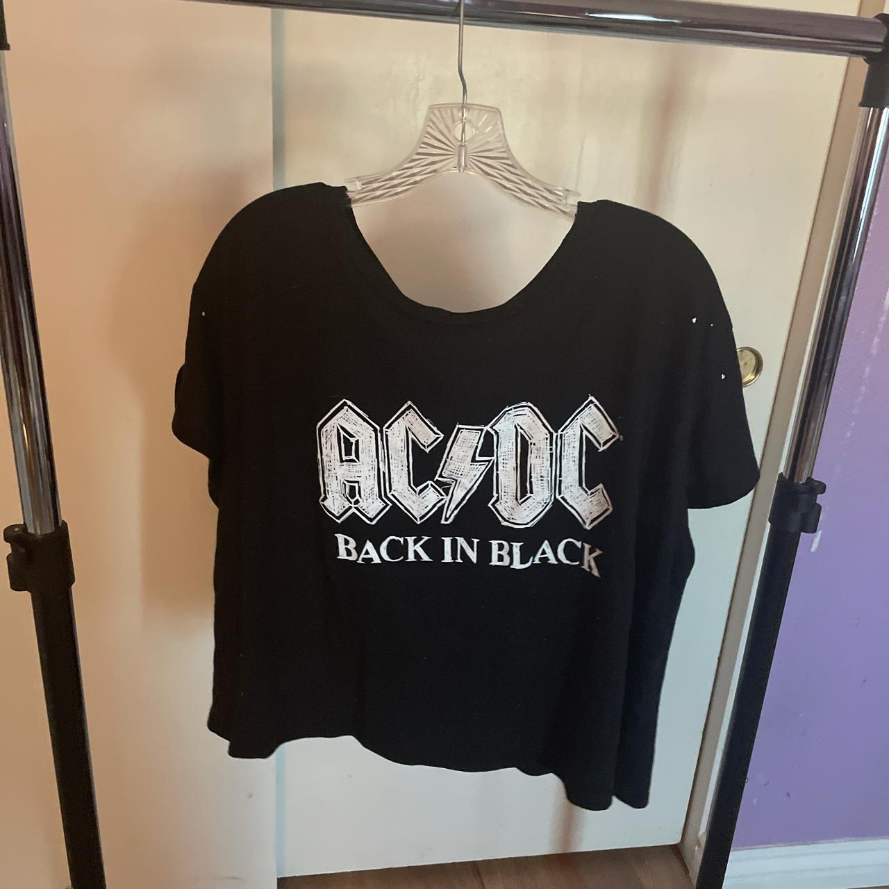 Plus size XL AC/DC crop top #plussize #XL #croptop... - Depop