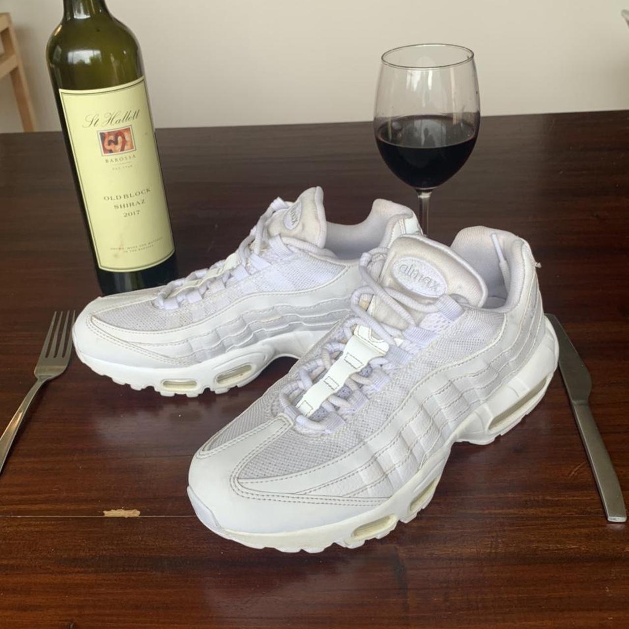 triple white air max 95 mens