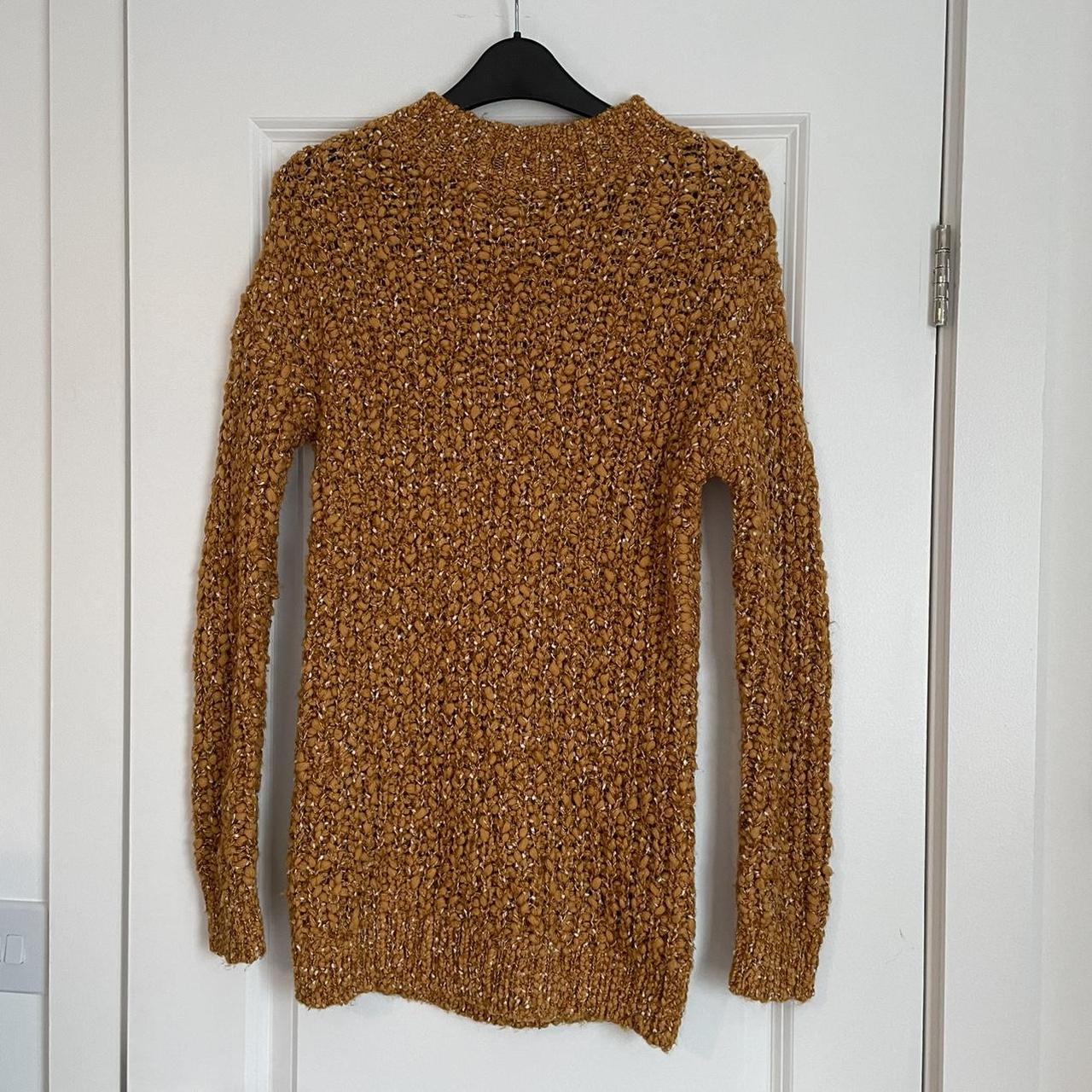 Matalan Women's Yellow and Gold Jumper | Depop