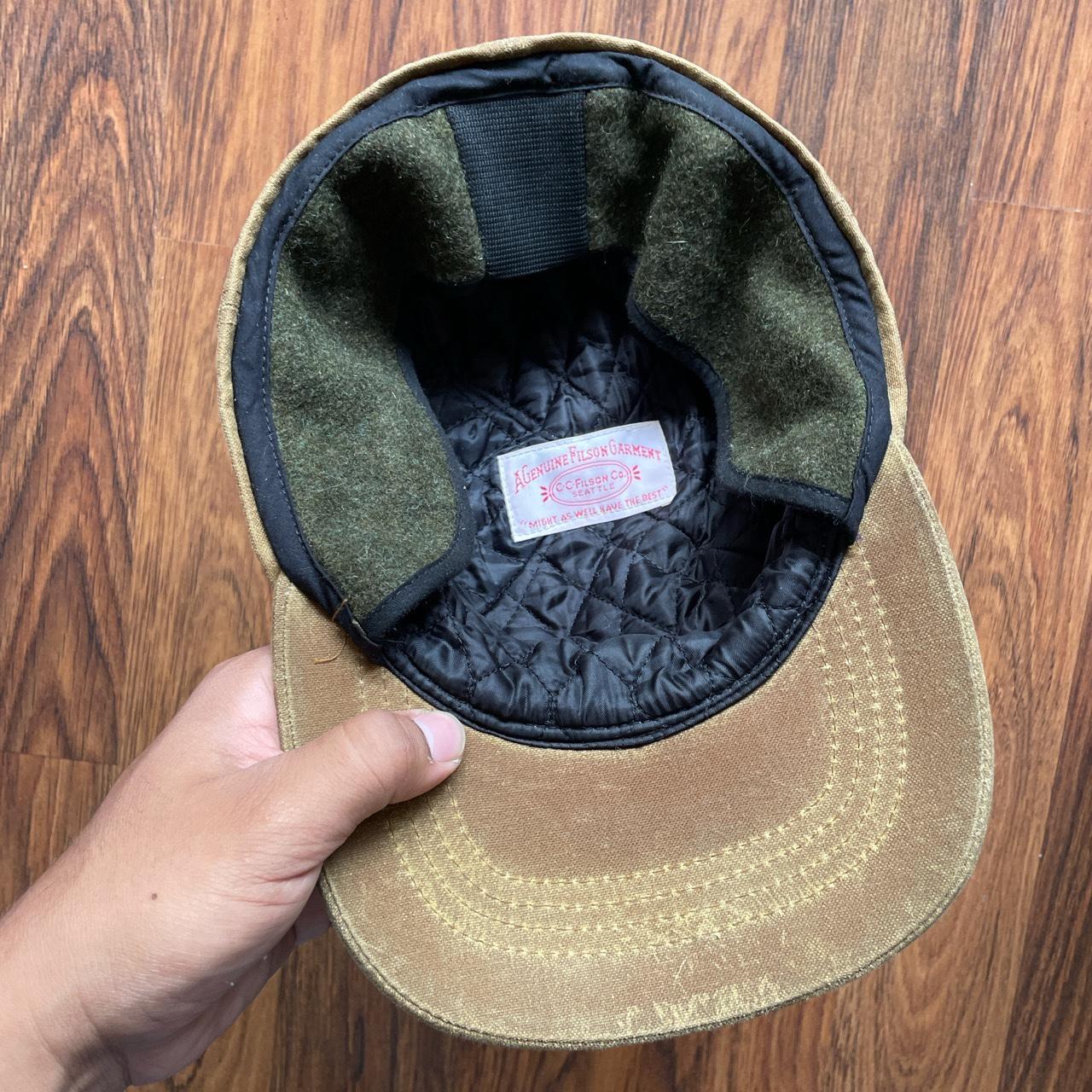 Vintage Filson tin cloth hat (Size M) made in the... - Depop