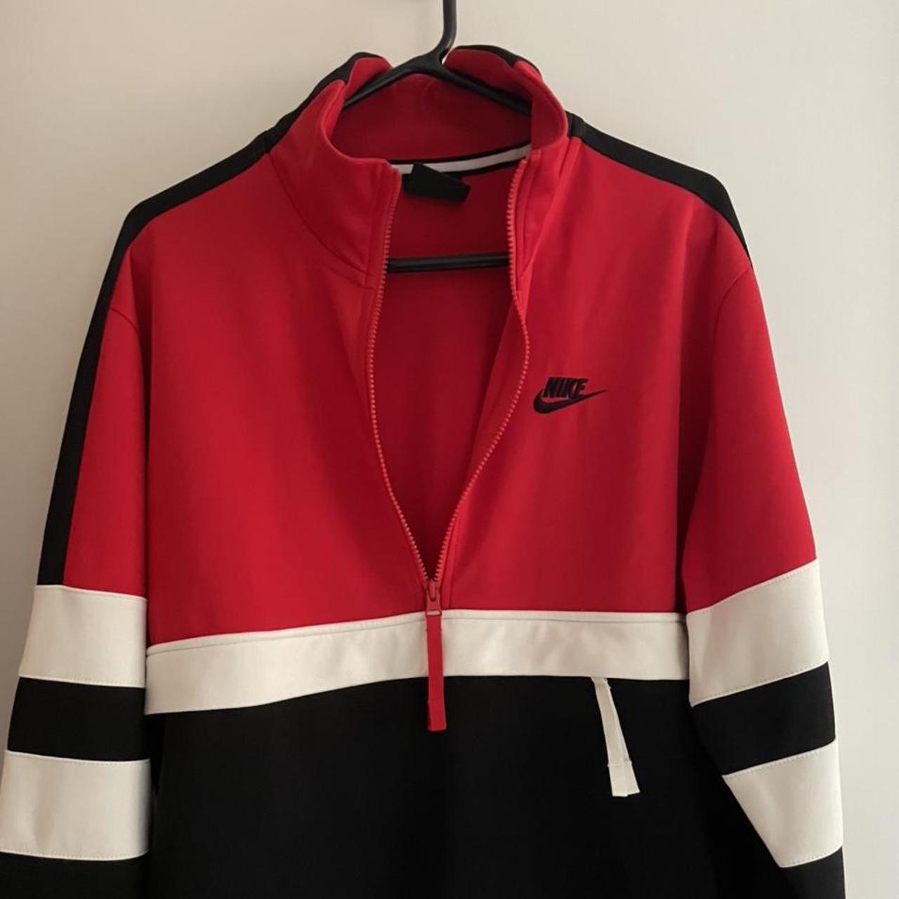 mens black and red nike sweatsuit