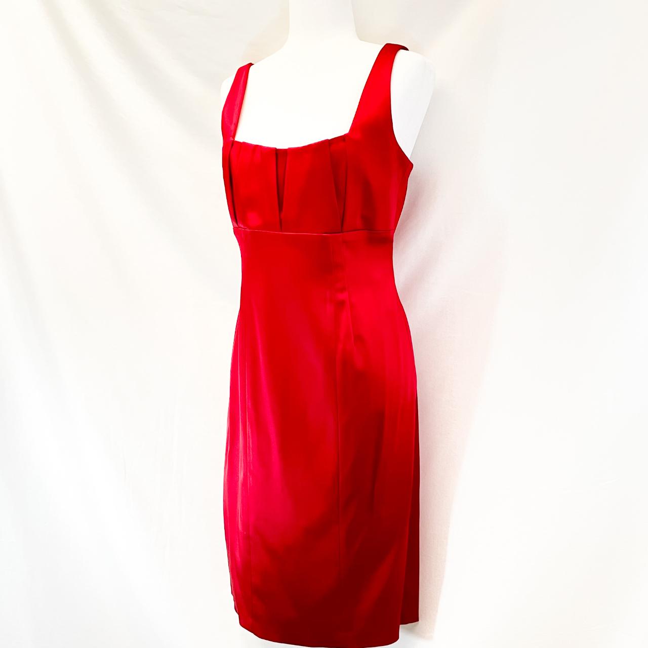Stunning Calvin Klein red satin gem. Just had this... - Depop
