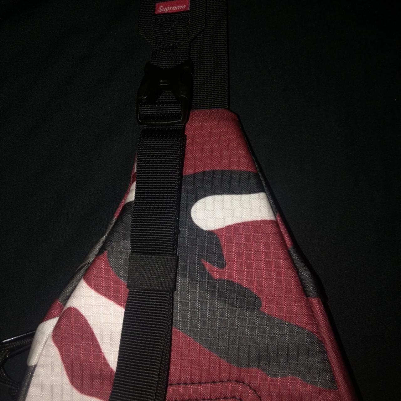Authentic Supreme backpack Red camo SS21 Cordura - Depop