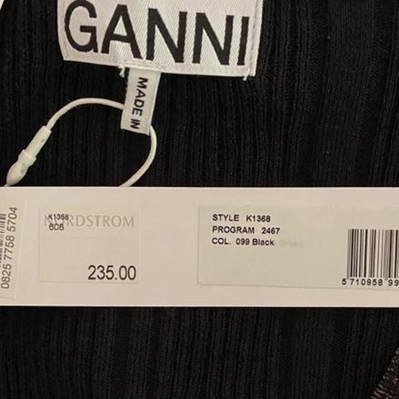 Ganni Women's Black and Khaki Cardigan (4)