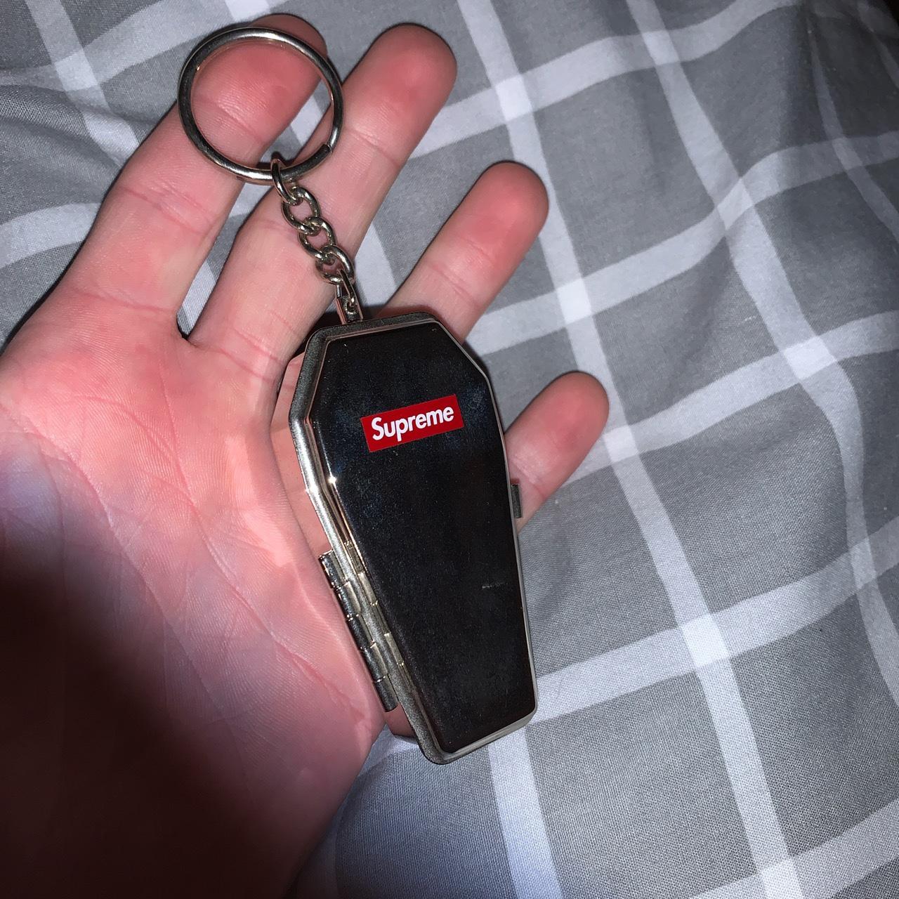 supreme coffin keychain