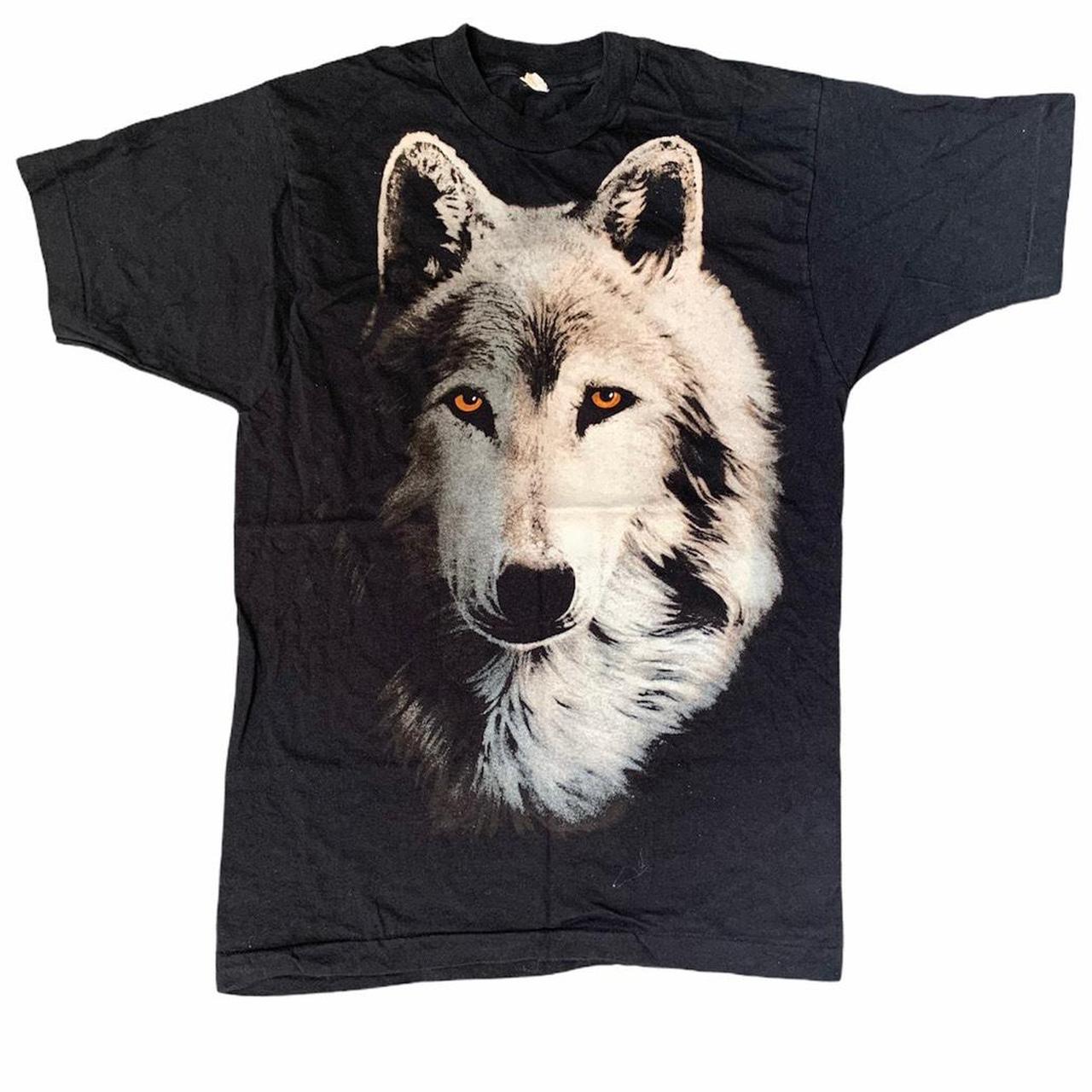 Vintage Wolf T shirt Size small, single stitch.... - Depop