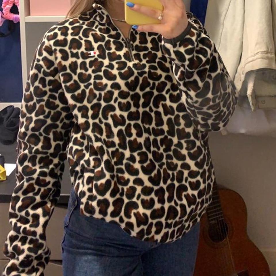 leopard print columbia fleece