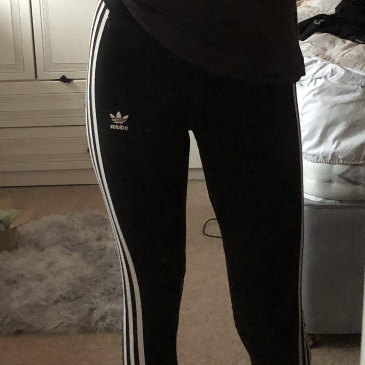 adidas Originals: Black 3-Stripes Leggings