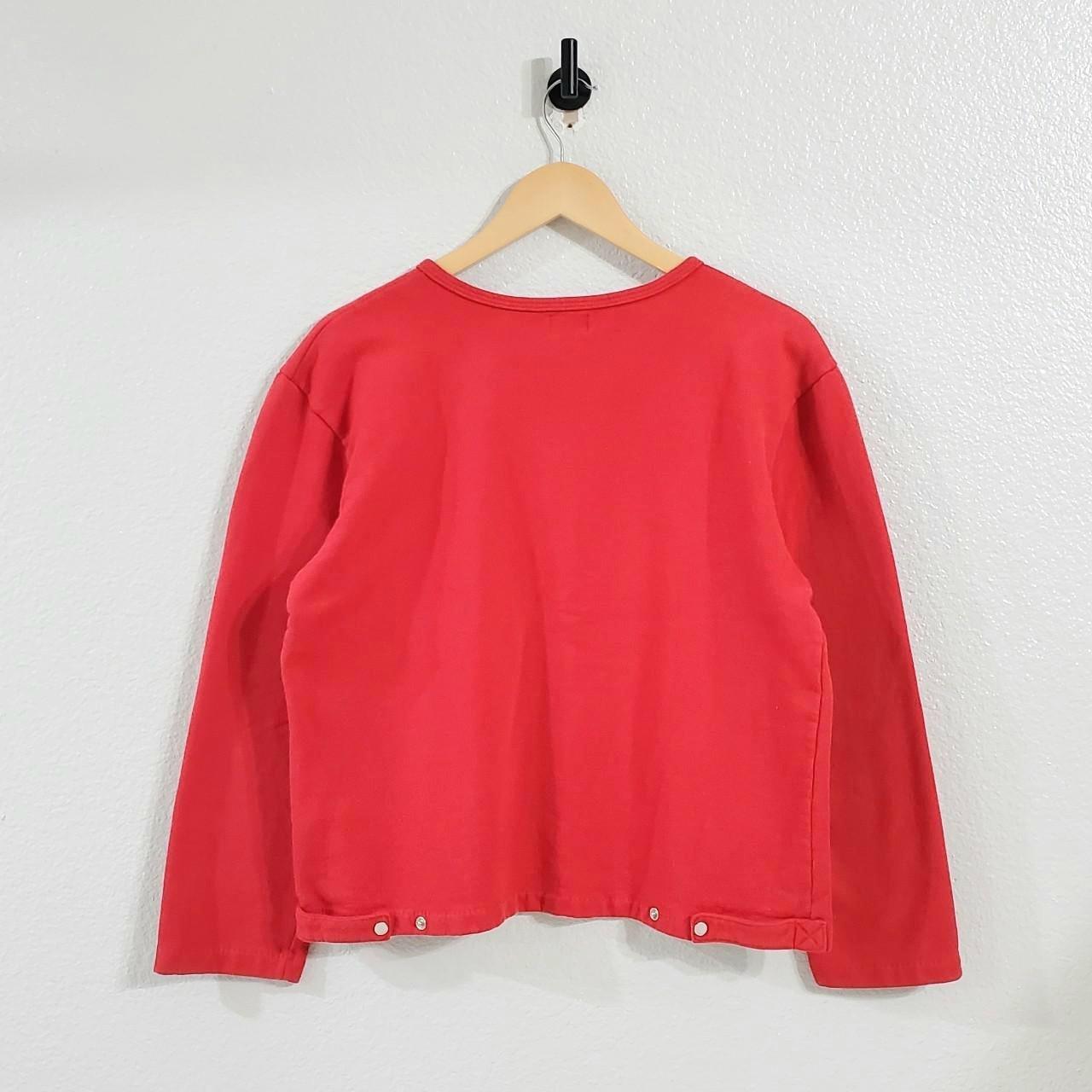 Guess Women's Red and White Jumper (2)