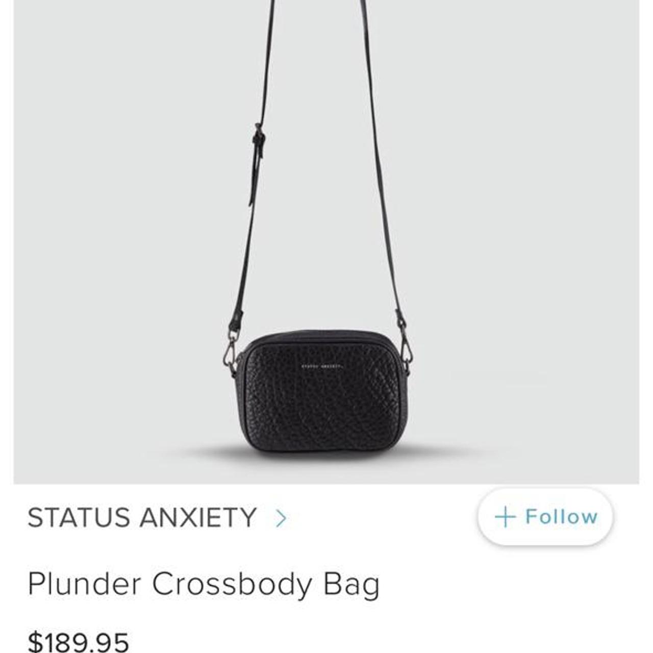 Status anxiety plunder cross body bag Black bubble... Depop