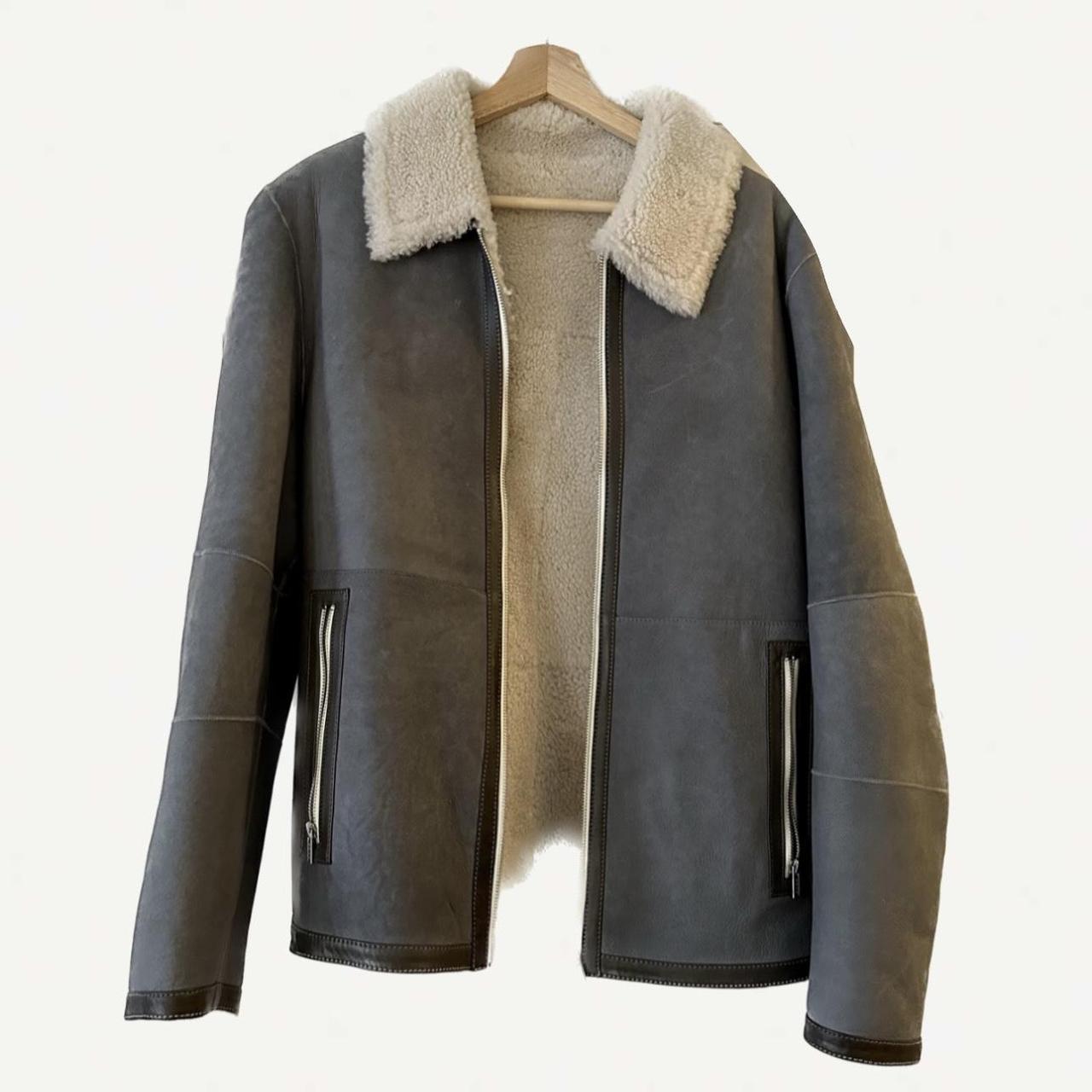 Hugo boss shearling deals coat