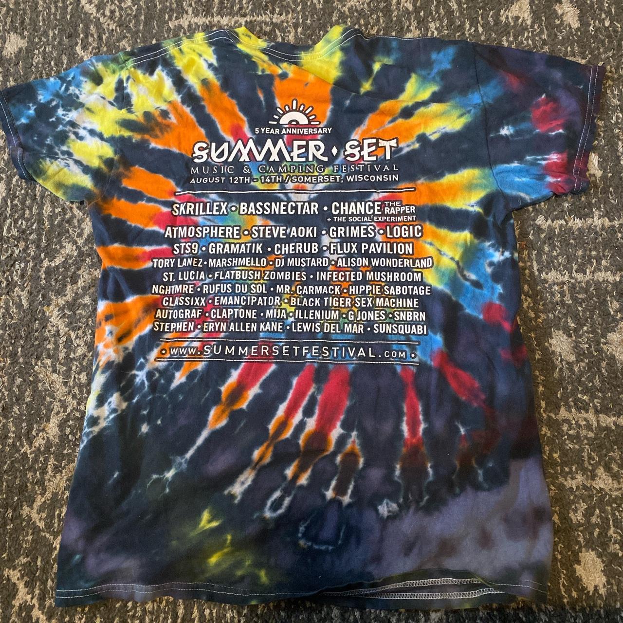 Summer set music festival tie dye merch Depop