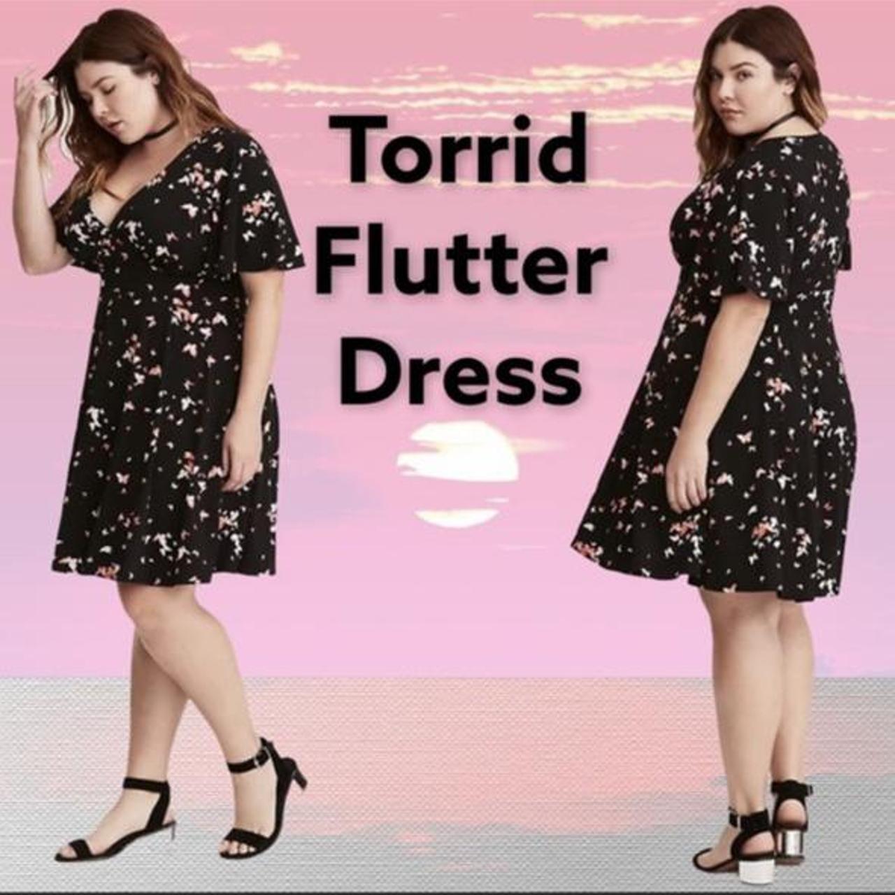 Torrid Women's Black and Pink Dress Depop