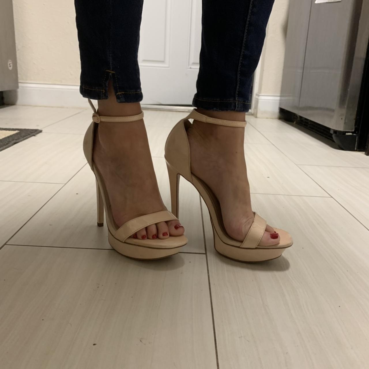 asos nude heels