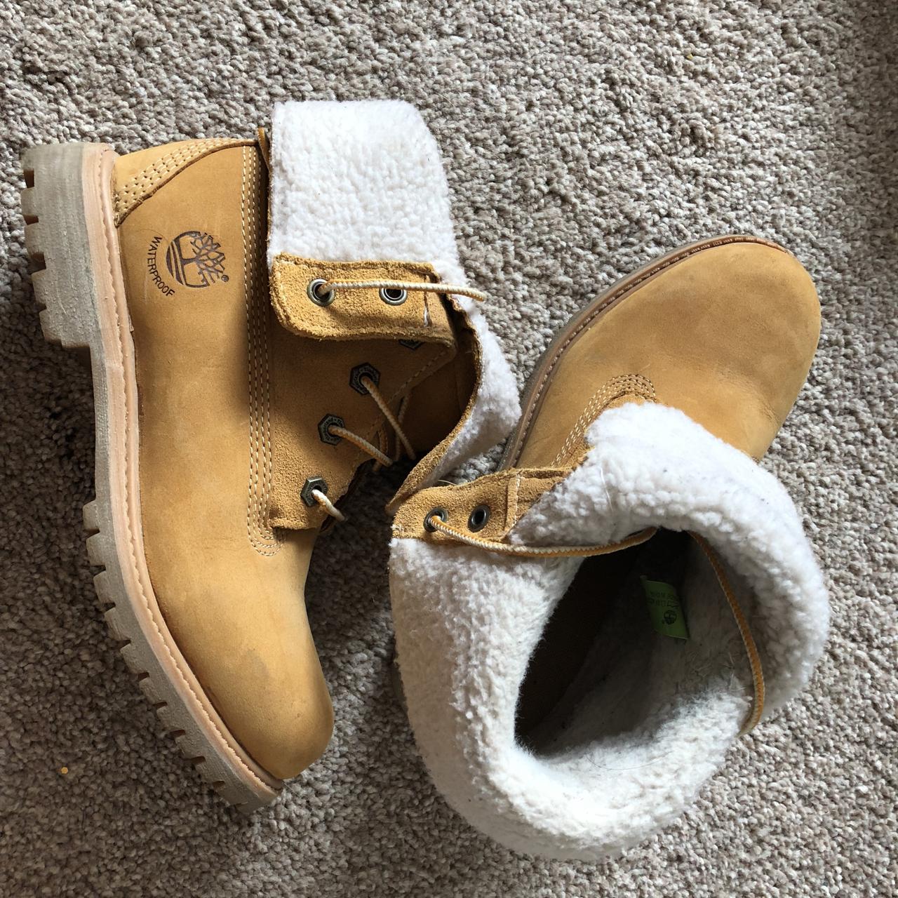 timberland fur cuff boots