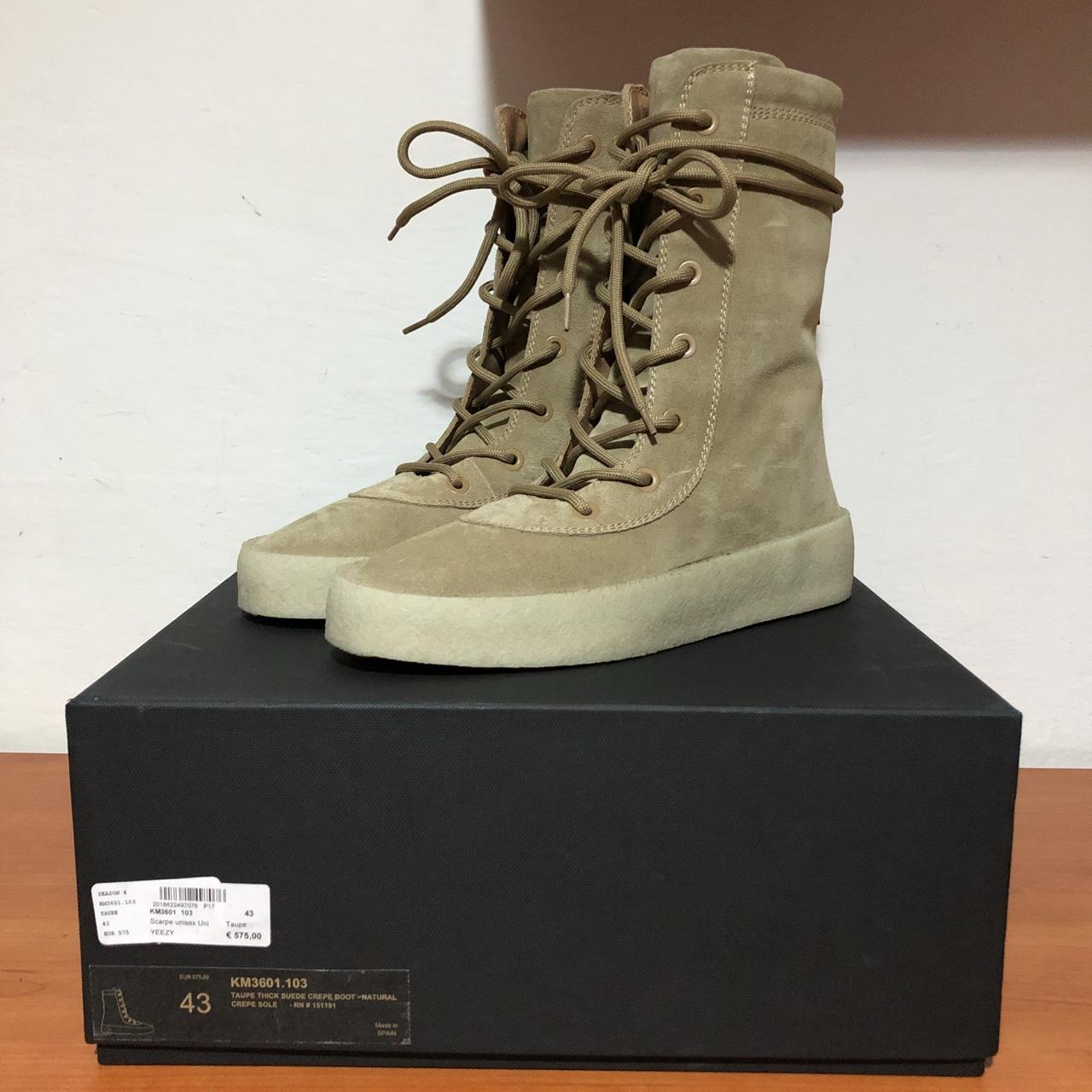 Yeezy season 4 store crepe boot taupe