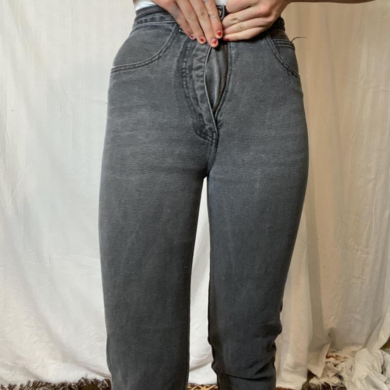 Vintage washed black high waisted mom jeans. Too... - Depop