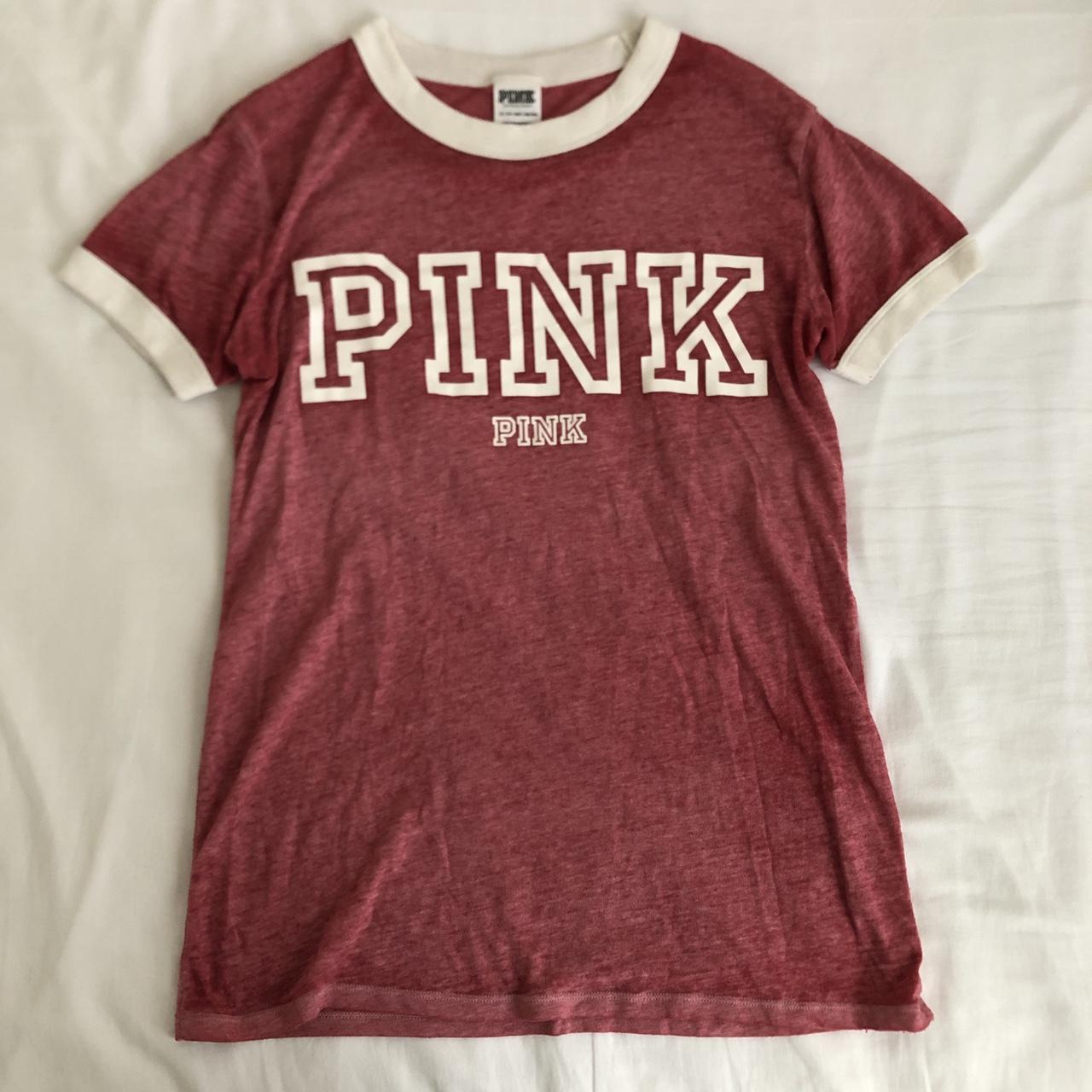 Victoria Secret Pink t-shirt • Size XS, can also... - Depop