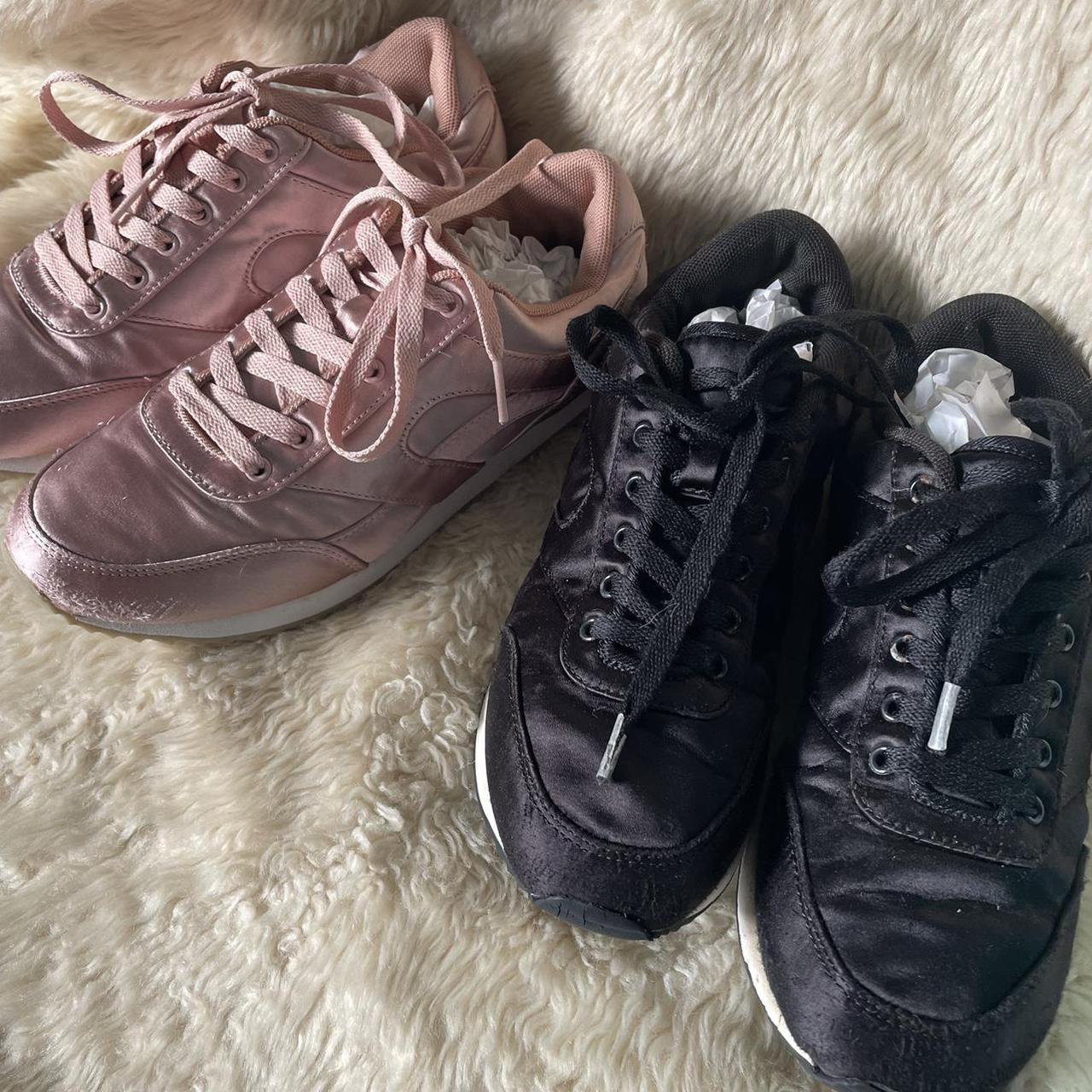 2 PAIRS! Pink trainers have been worn twice, great... - Depop