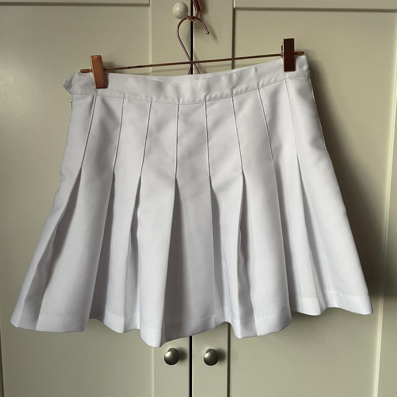 Off white tennis skirt. Worn a couple of times;... - Depop