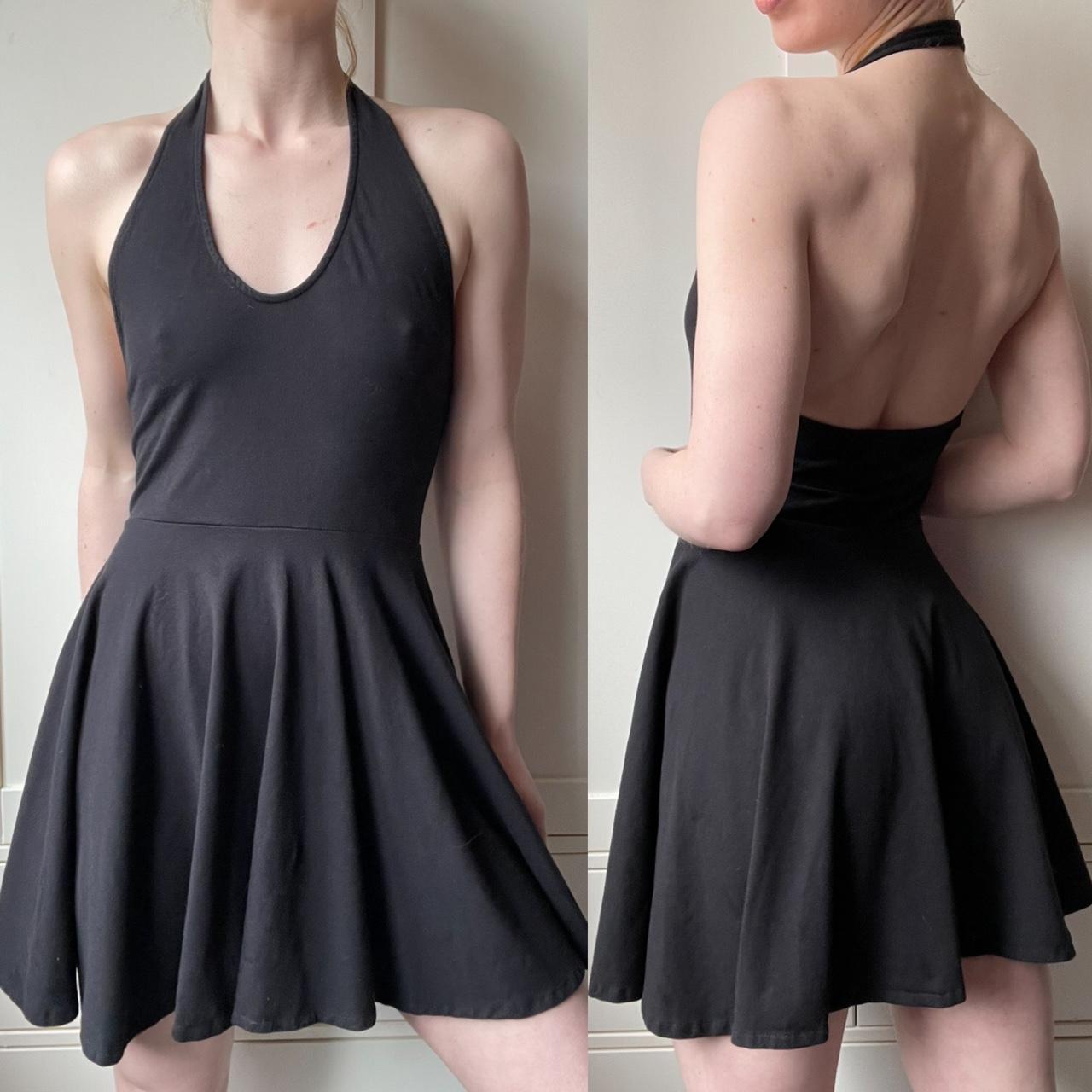 Halter neck jersey skater dress. Soft comfortable