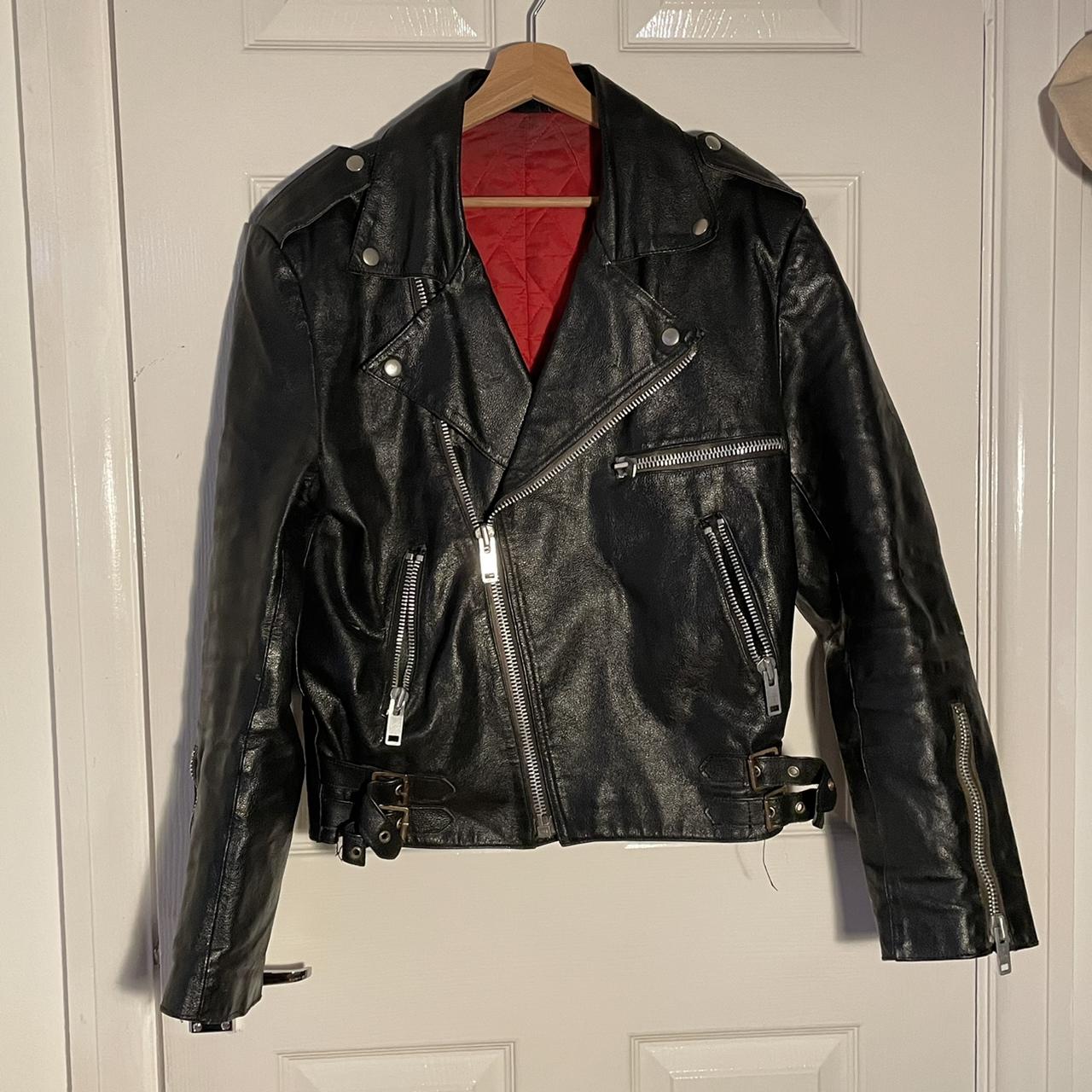 Men's Black and Red Jacket | Depop