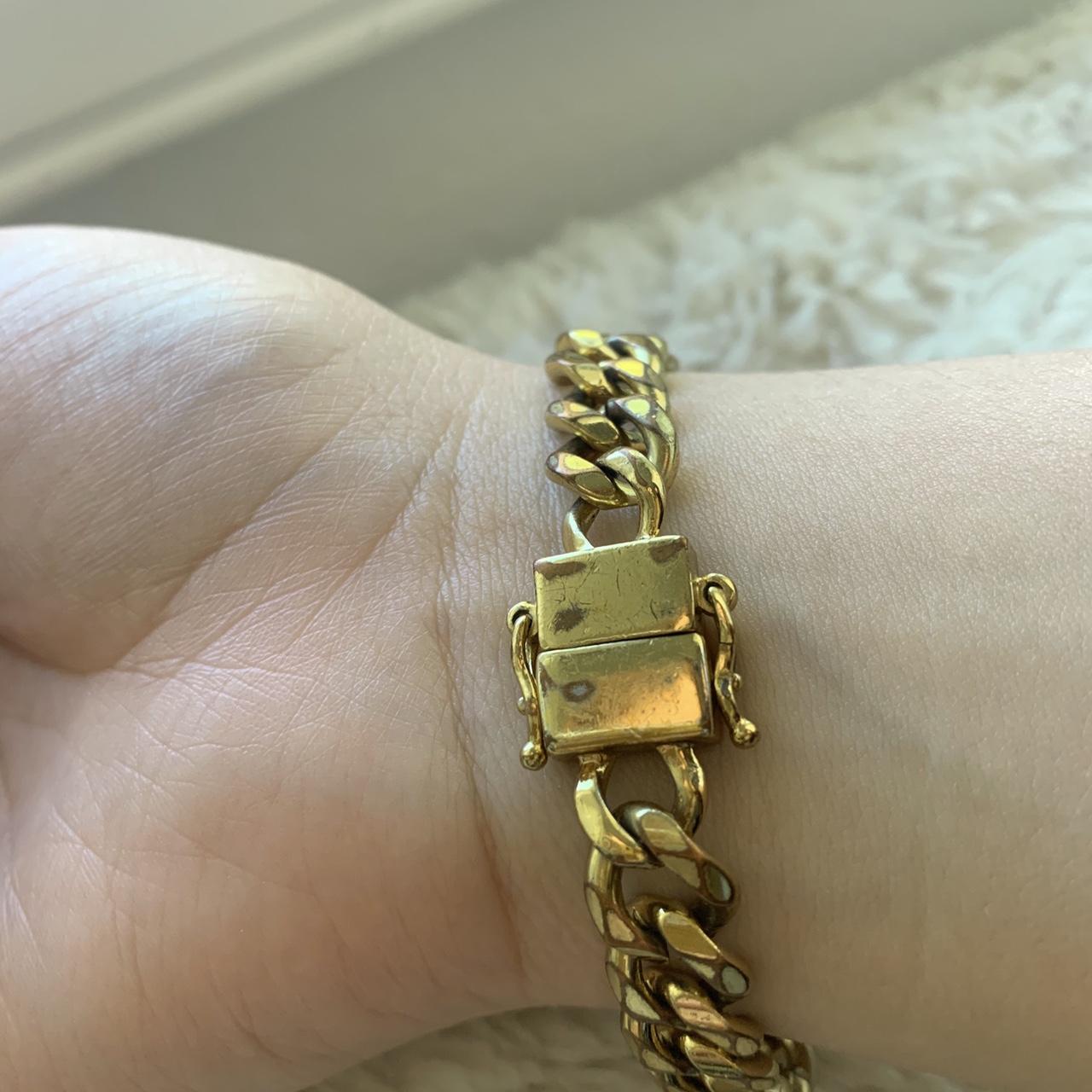 New with tag. Juicy Couture Gold Tone Bracelet with - Depop