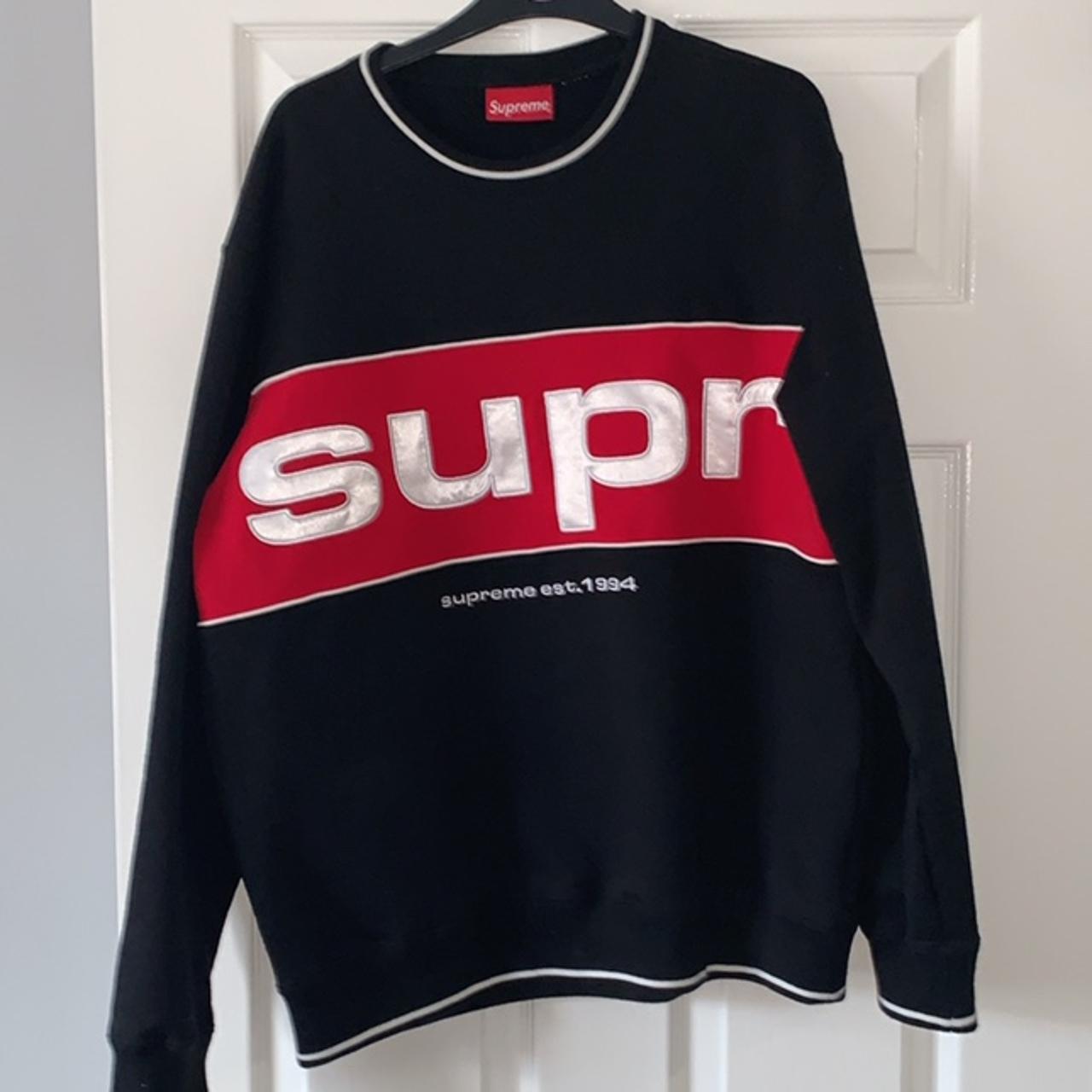 Supreme Piping crewneck from FW19, Selling under...