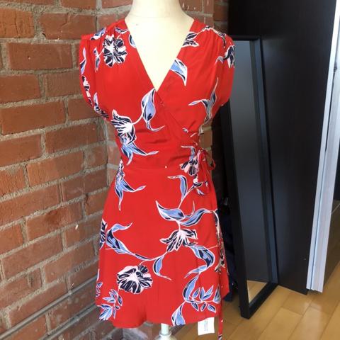 yumi kim lexey wrap silk dress