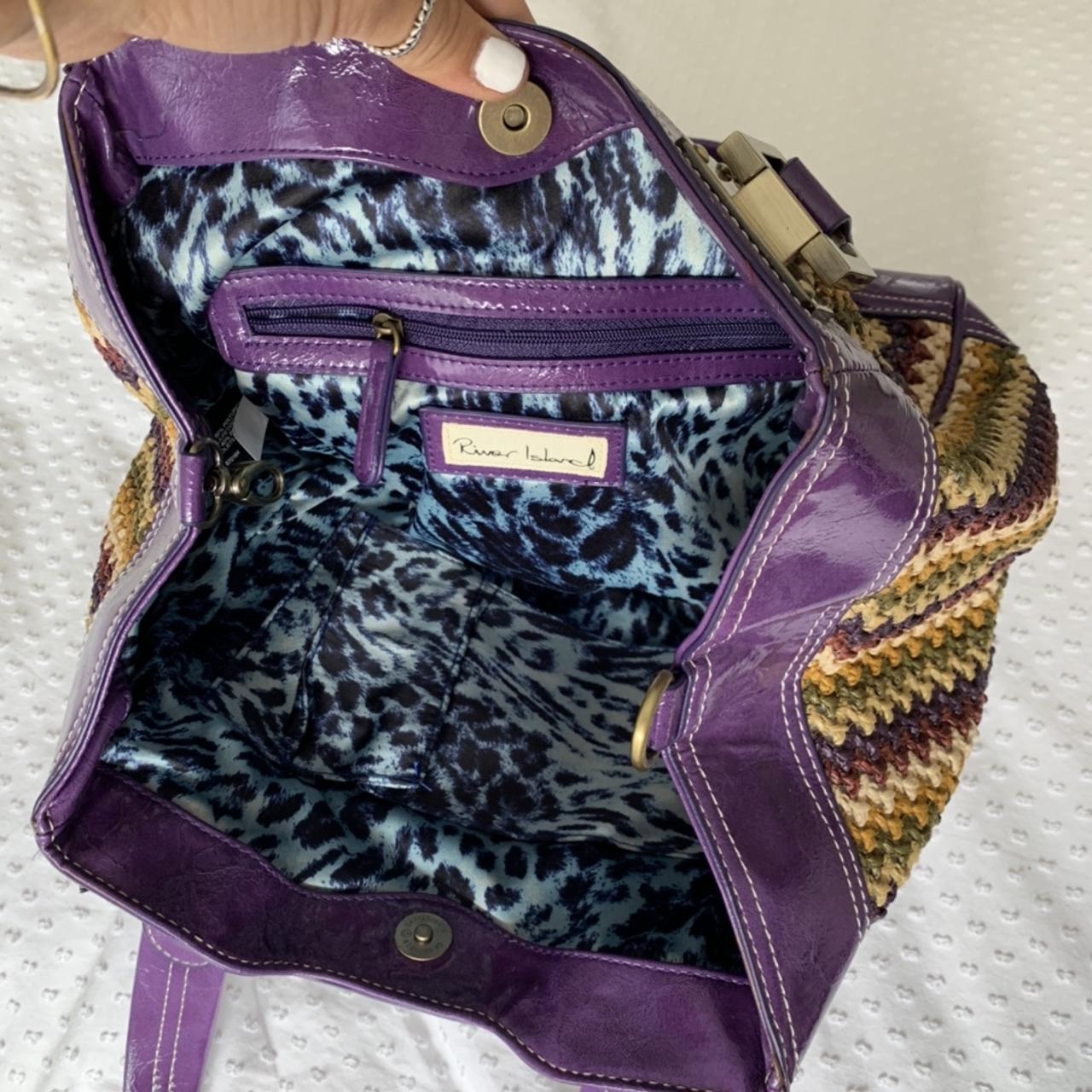 River island purple online bag