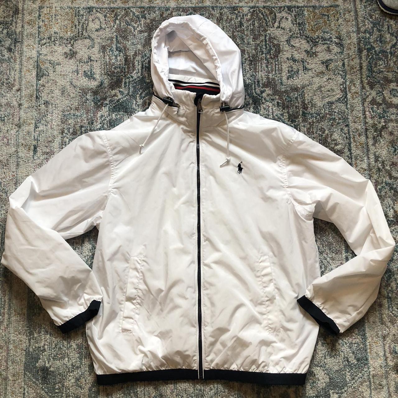 Polo white jacket x Packable hood x V good condition... Depop