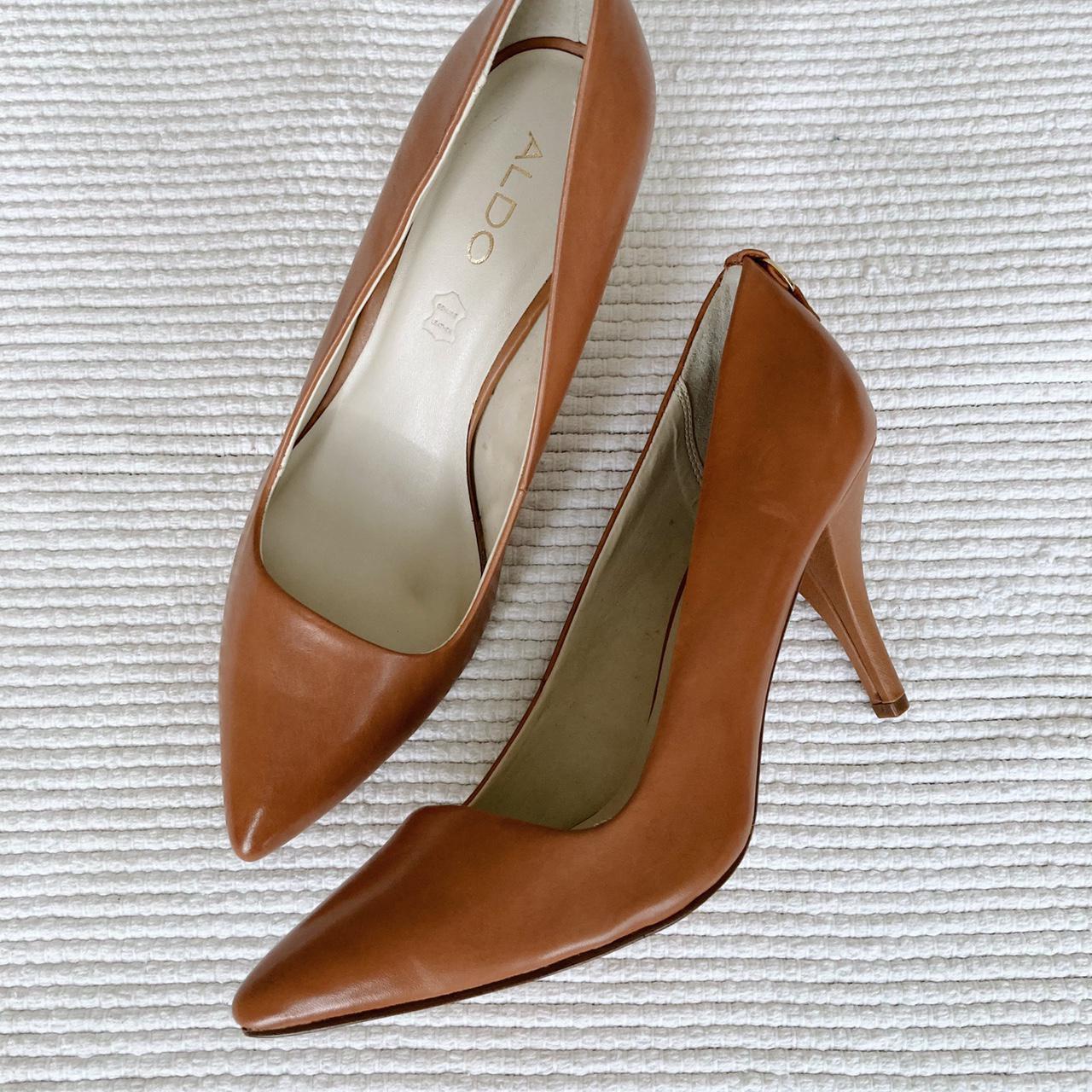 ALDO Women's Tan and Brown Courts | Depop