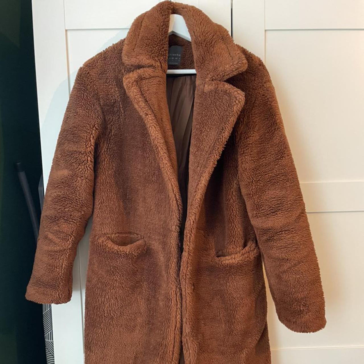 teddy coat mid length