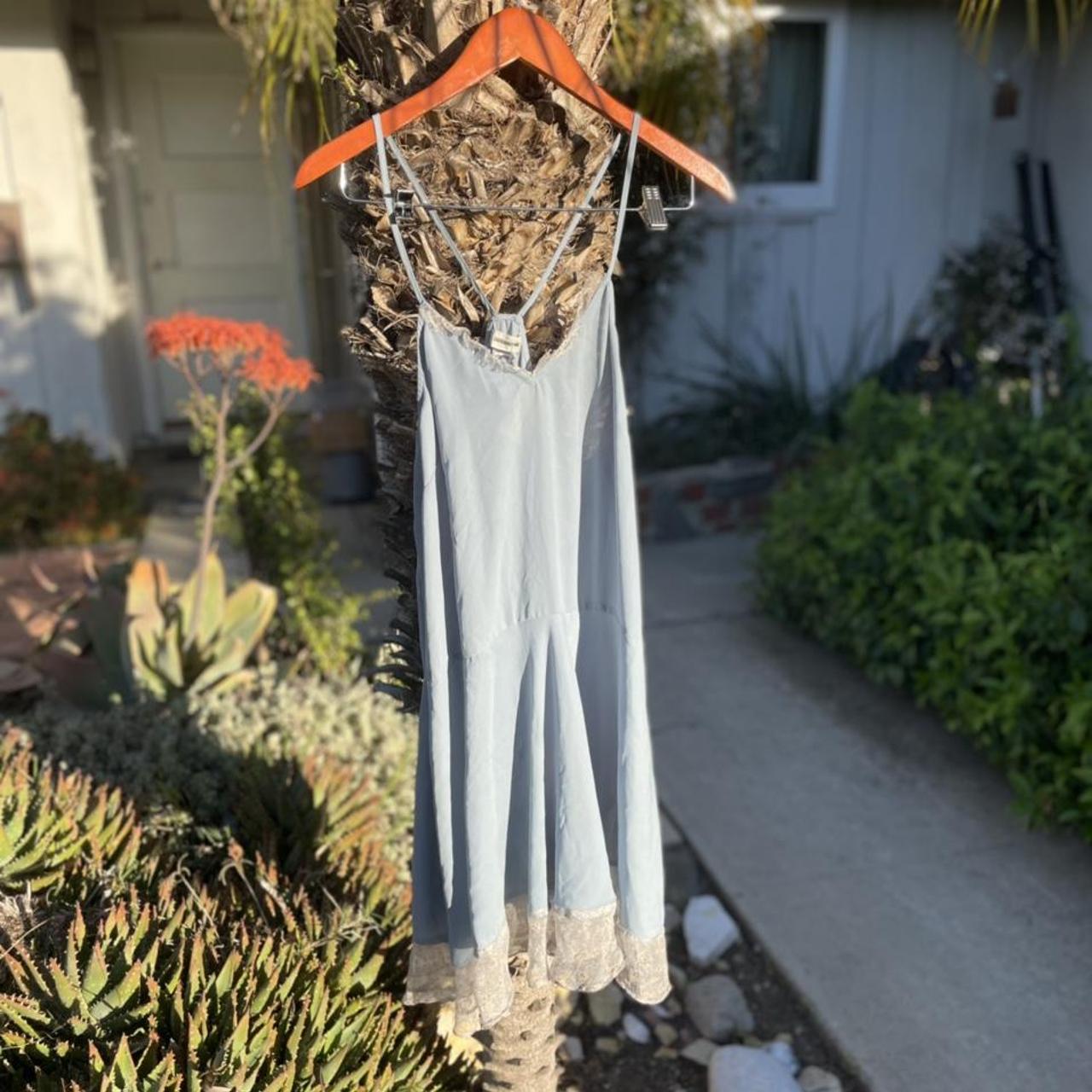 Zadig & Voltaire sheer blue shift kind of dress.... Depop