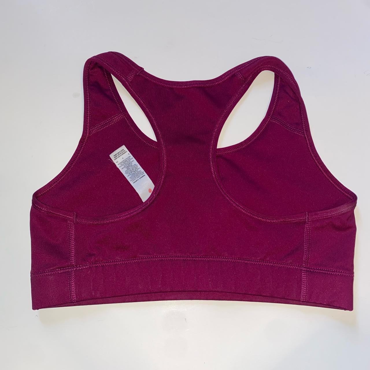 Nike sports bra size small purple and pink Depop