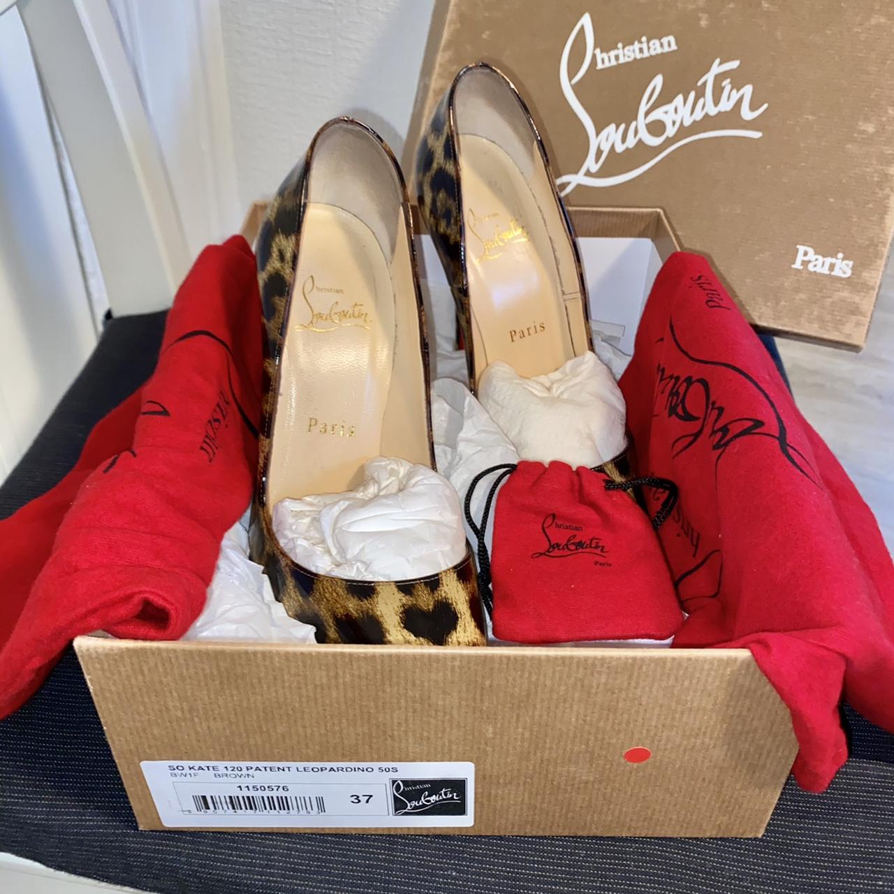 Christian Louboutin So Kate 120mm Leopardino Pumps ... - Depop