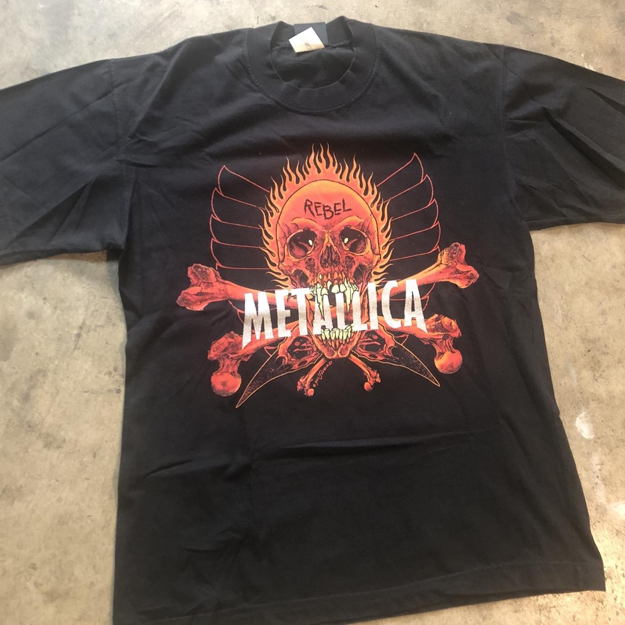 Vintage 90s Metallica T-shirt 9/10 good clean... - Depop