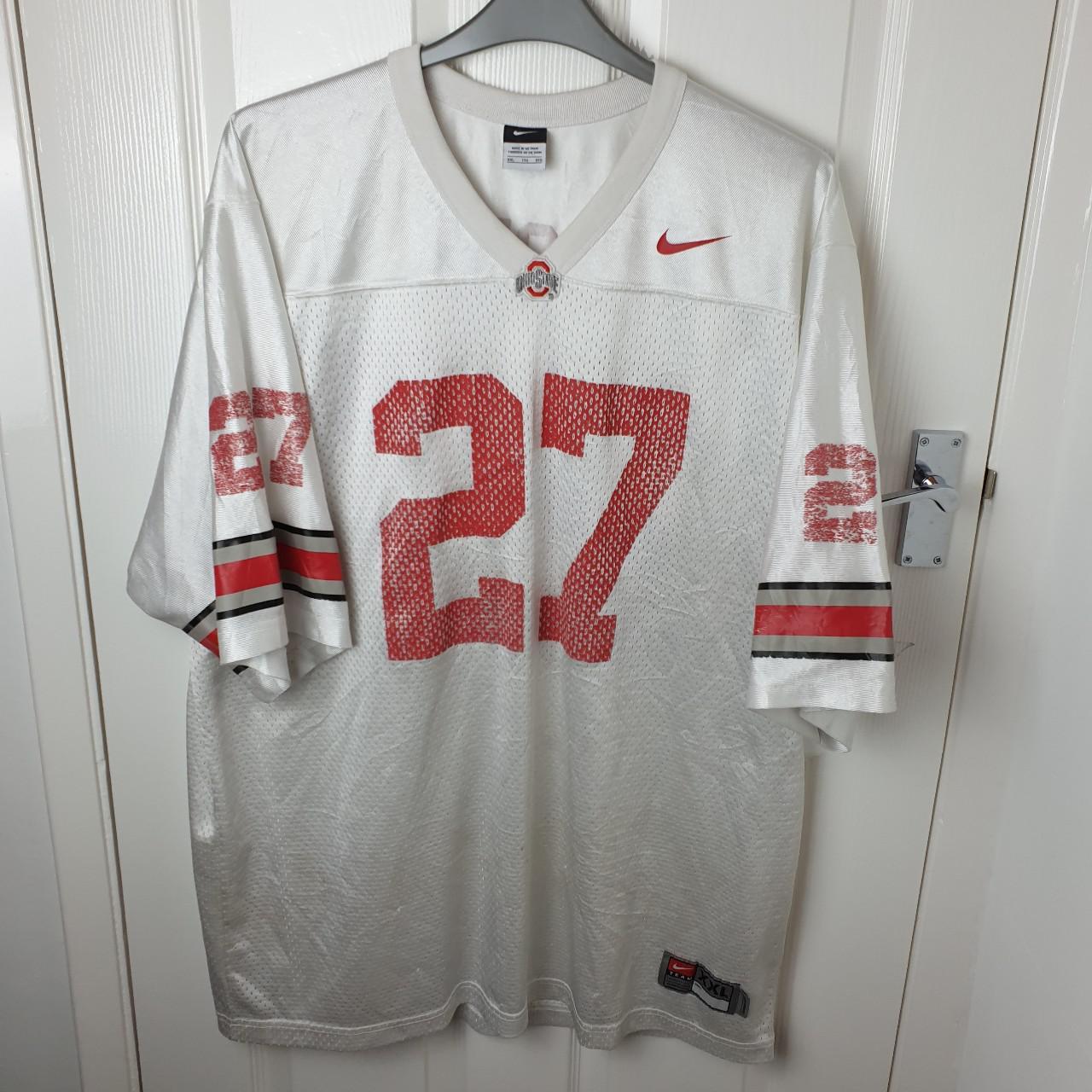 Nike Men's White and Red T-shirt