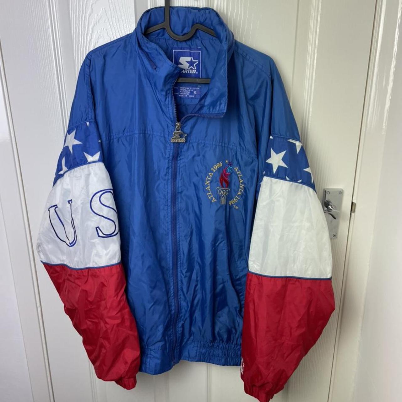 Vintage 1996 USA Olympics Windbreaker XL 26inches... - Depop