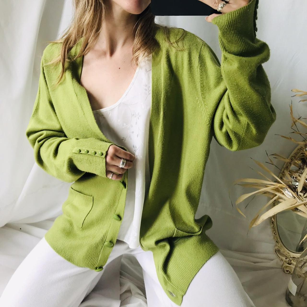 Debenhams Women's Green Cardigan Depop