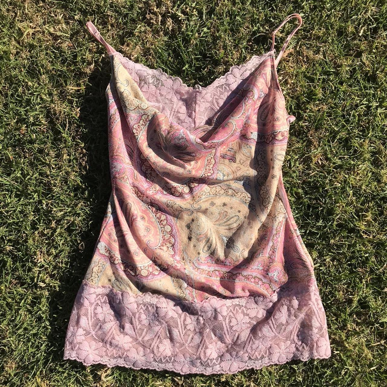 Cowl Neck Cami 🤍 Straight From The 90s Pink Depop 1556