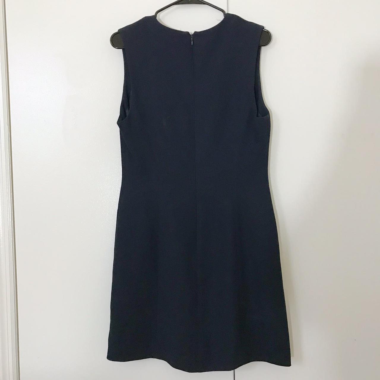 Vintage Liz Claiborne navy blue dress size 8.... - Depop