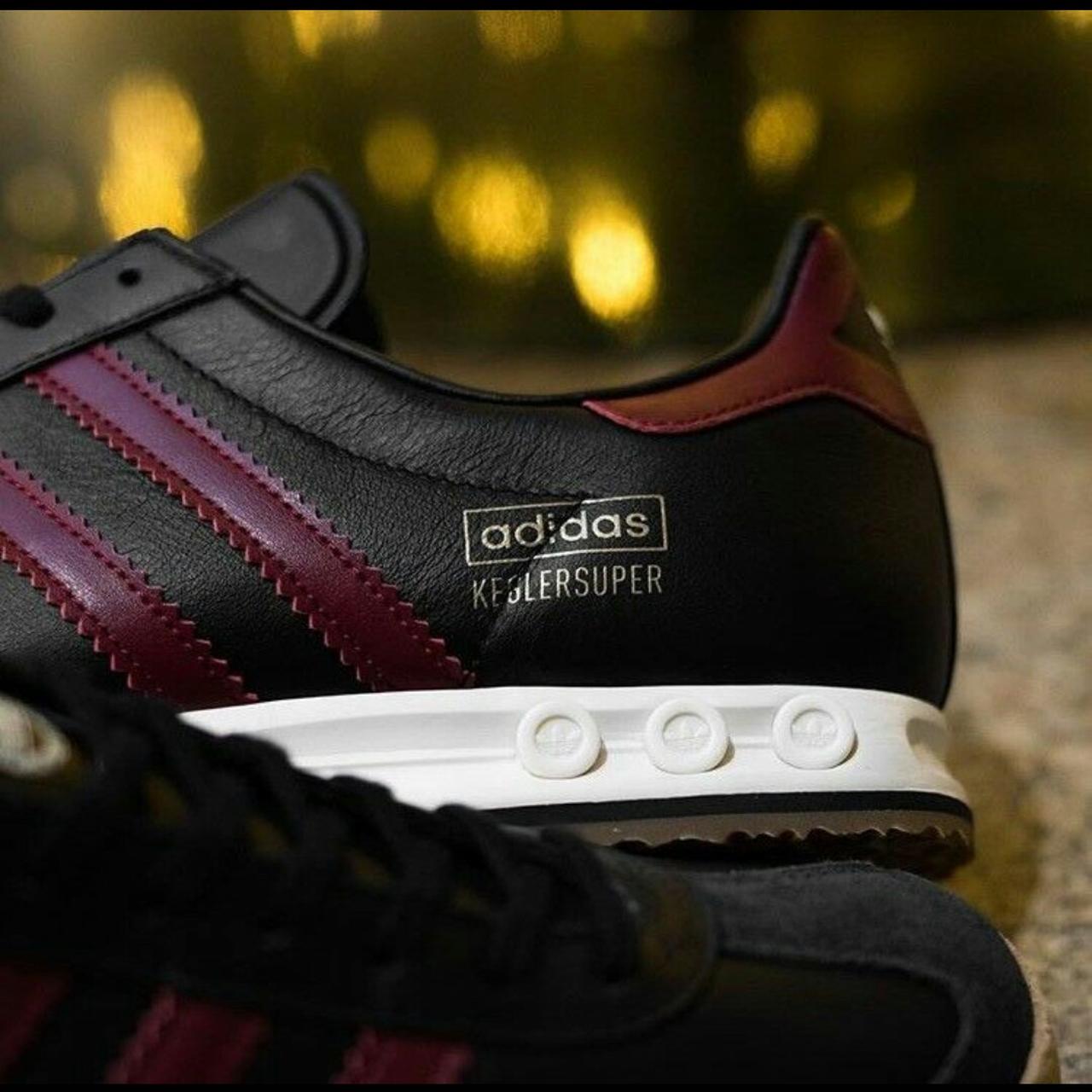 ADIDAS KEGLER SUPER BLACK/BURGUNDY All our Depop