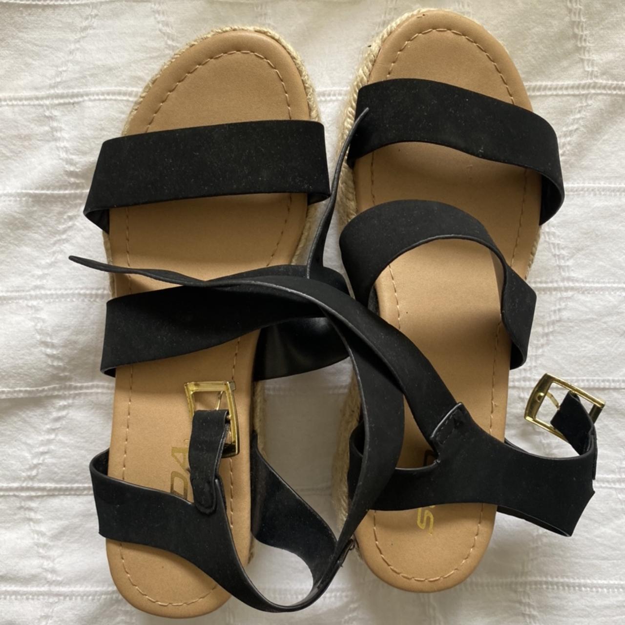 black platform sandals - Depop