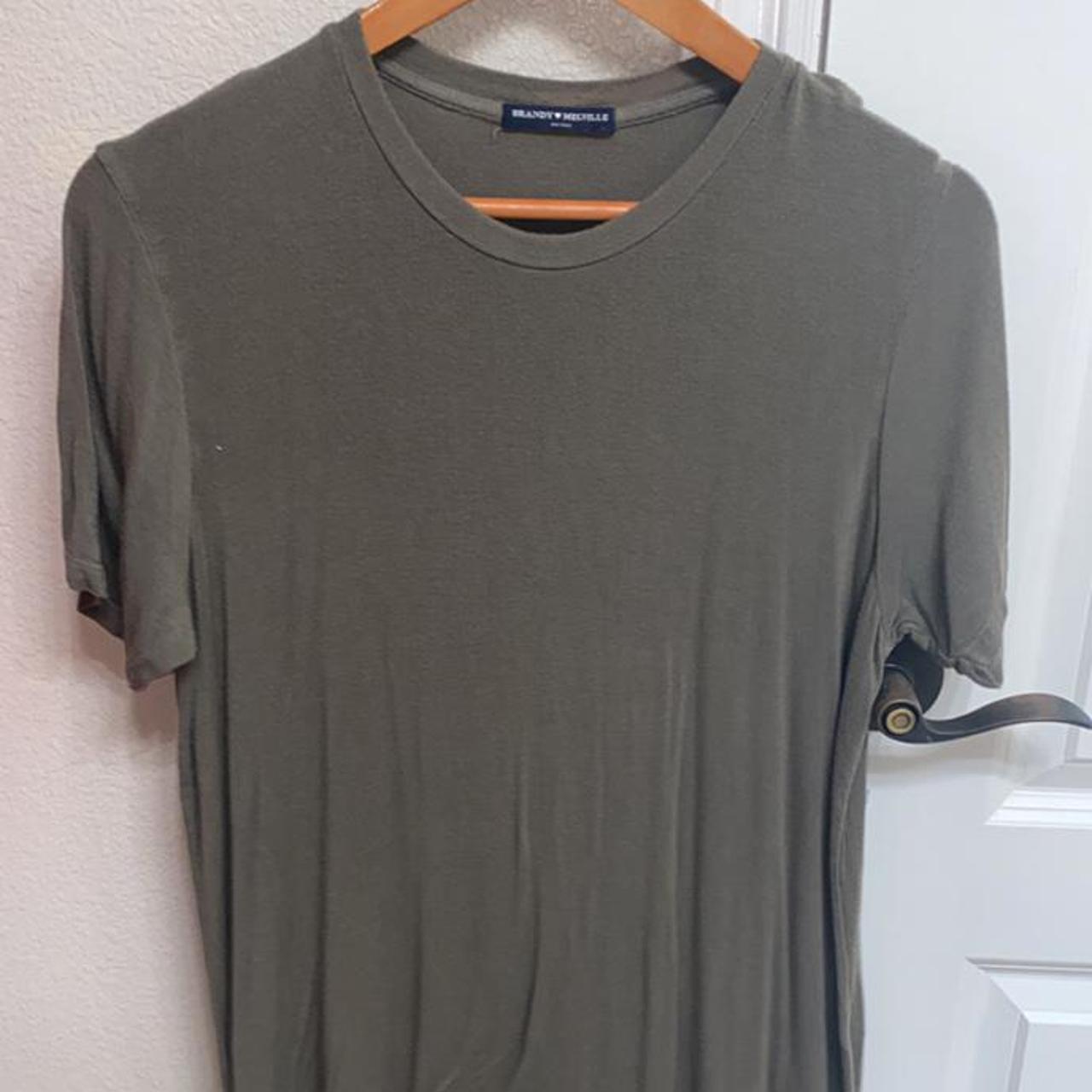 brandy melville green t shirt dress one... Depop