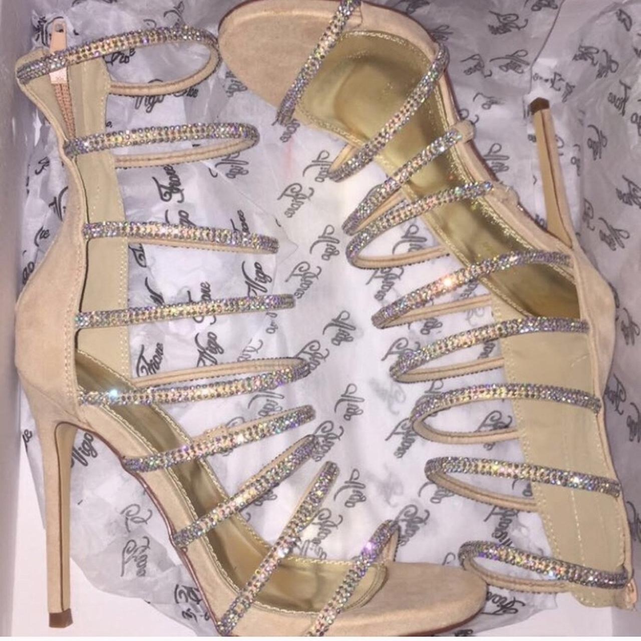 Nude diamond outlet heels