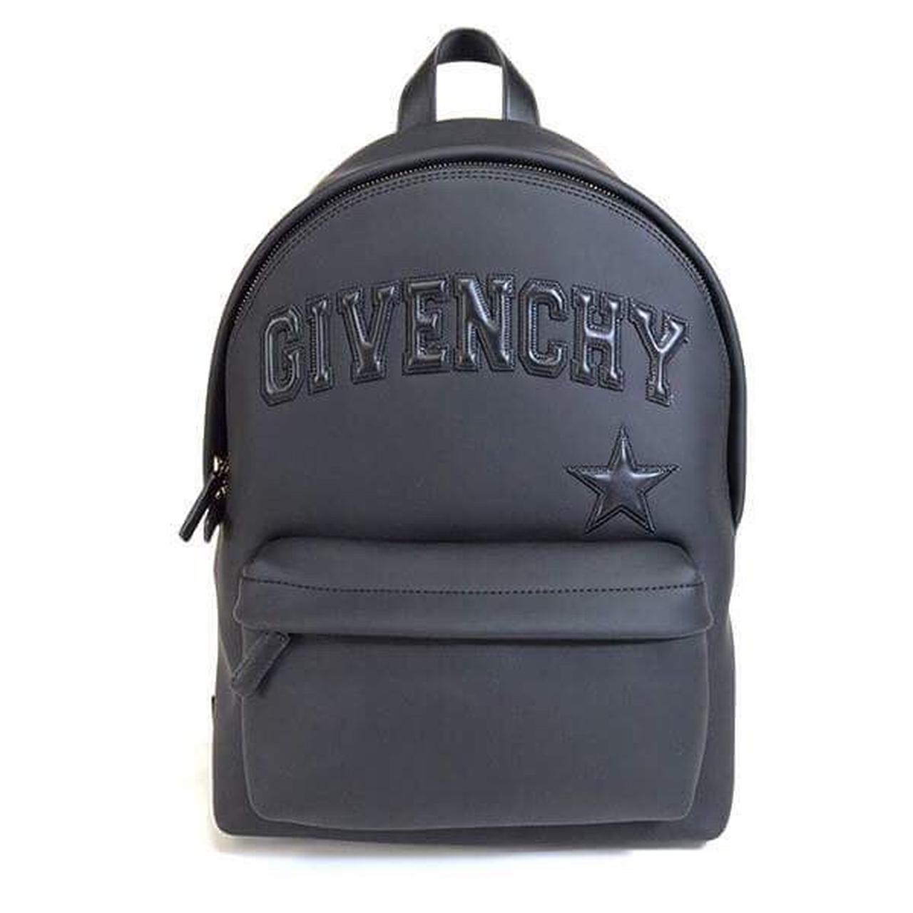 GIVENCHY Star Logo Rubber Black Backpack Depop